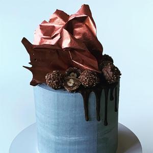 Concrete Drip Cake